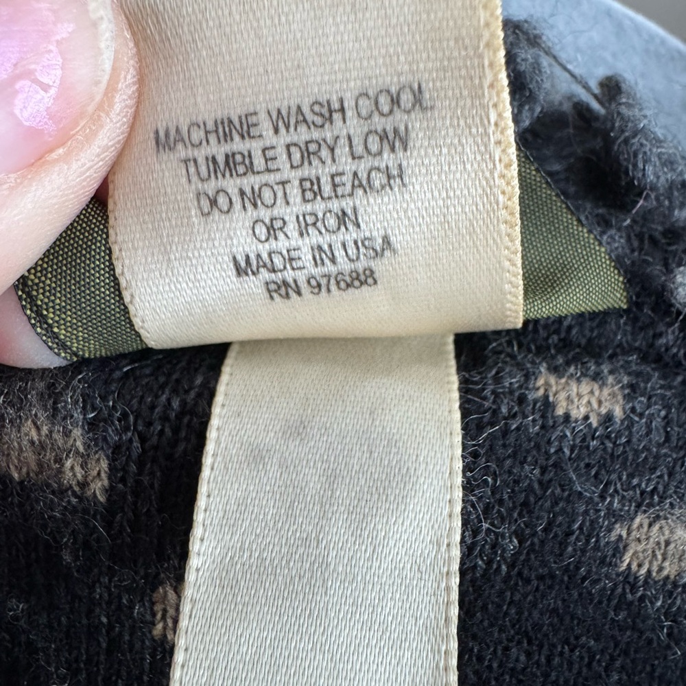 Cozy Curly Faux Fur  Coat - Black multi - Picture 10 of 10